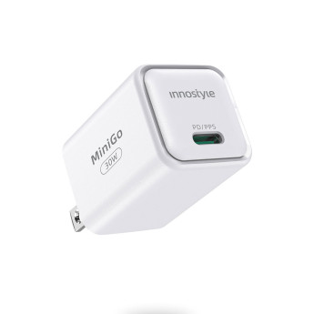 Sạc nhanh siêu nhỏ Innostyle Minigo GaN II 30W PD/PPS | White (Chính Hãng) (IC30GWHT)