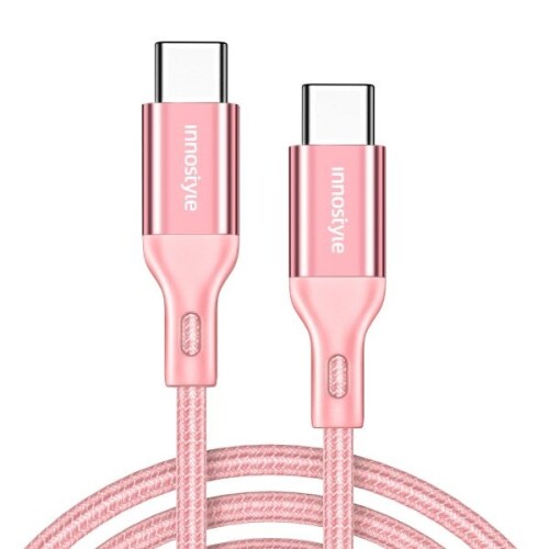 Cáp Innostyle Powerflex USB-C to C 1.5M 60W ICC150AL | Pink (Chính Hãng)