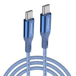 Cáp Innostyle Powerflex USB-C to C 1.5M 60W ICC150AL | Blue (Chính Hãng)