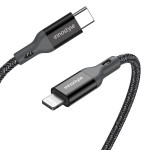 Cáp Innostyle Powerflex USB-C to Lightning 1.5M MFI 20/30/60W | Black (ICL150AL)