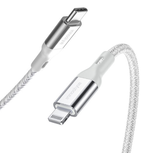 Cáp Innostyle Powerflex USB-C to Lightning 1.5M MFI 20/30/60W | Silver (ICL150AL)