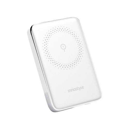 Sạc dự phòng hít từ tính Innostyle Powermag Slim 15W PD/QC3.0 20W 10000mAh | Silver (Chính Hãng) (IM20PD)