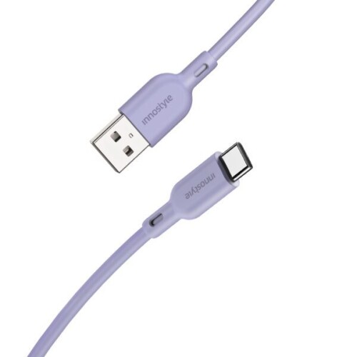 Cáp Innostyle Ultraflex USB-A to USB-C 1.5M | Lavender (Chính Hãng) (IAC150LV)