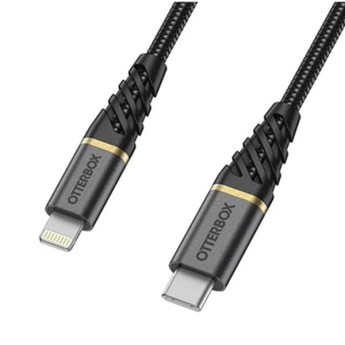 Cáp sạc Otterbox USB-C to Lightning 1m Black (Chính Hãng) (STD C-LTG1M)