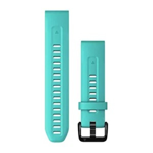Dây đồng hồ Garmin QuickFit 20 | Blue Aqua/Silicone (Chính Hãng) (010-13102-25)