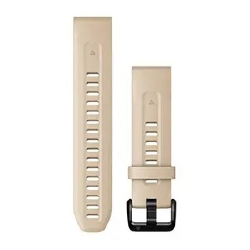 Dây đồng hồ Garmin QuickFit 20 | Limestone/Silicone (Chính Hãng) (010-13102-28)