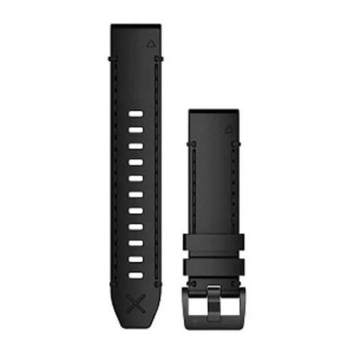 Dây đồng hồ Garmin QuickFit 22 | Black/Leather (Chính Hãng) (010-12738-27)