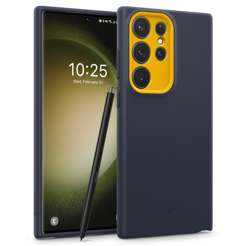 Ốp lưng Spigen Caseology Nano Pop for Samsung Galaxy S23 Ultra | Blueberry Navy (Chính Hãng) (ACS05659)