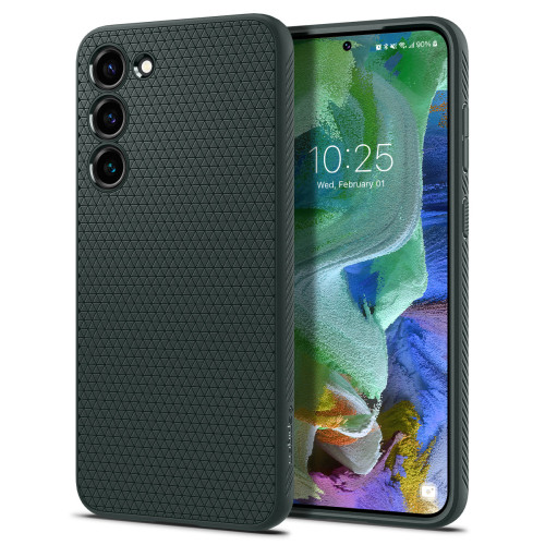 Ốp lưng Spigen Liquid Air for Samsung Galaxy S23 | Abyss Green (Chính Hãng) (ACS05712)