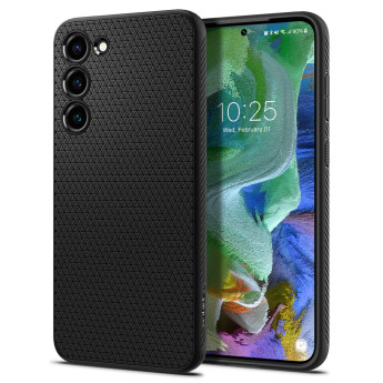 Ốp lưng Spigen Liquid Air for Samsung Galaxy S23 | Matte Black (Chính Hãng) (ACS05713)