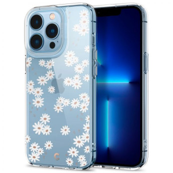 Ốp lưng Spigen Cecile for iPhone 14 | White Daisy Magsafe (Chính Hãng) (ACS05087)