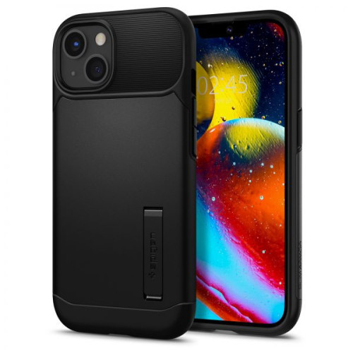 Ốp lưng Spigen Slim Armor for iPhone 14 | Black (Chính Hãng) (ACS04683)