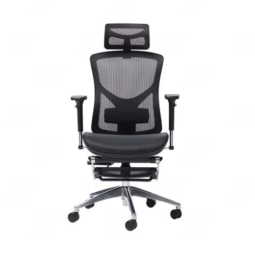 Ghế công thái học Manson Vera - Lưới Wintex + Gác Chân | Black (Chính Hãng)