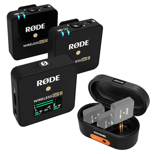 Combo Microphone Rode Wireless Go II + Dock sạc ZGCINE ZG R-30 (Chính Hãng)