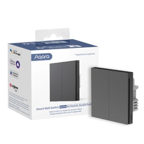 Công tắc thông minh Aqara H1 2 nút | Gray WS-EUK04-G (Quốc tế)