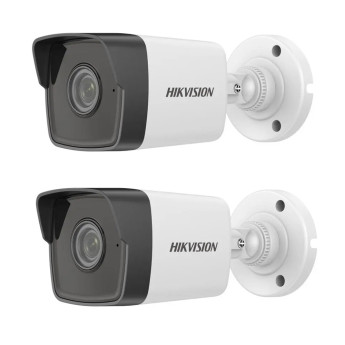 Trọn Bộ 4 Camera IP Hikvision 2MP - IP67 - Hồng ngoại 30M - Tích hợp Micro