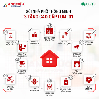 Gói Nhà Phố Thông Minh 3 Tầng Cao Cấp Lumi 01