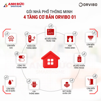 Gói Nhà Phố Thông Minh 4 Tầng Cơ Bản Orvibo 01