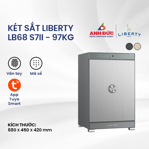 Két sắt thông minh Liberty LB68 S7II - 97kg | Gray