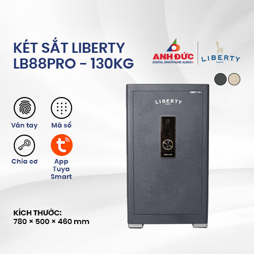 Két sắt thông minh Liberty LB88PRO - 130kg | Gray