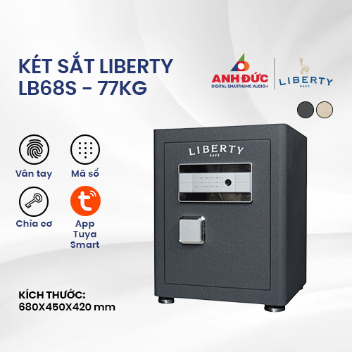 Két sắt thông minh Liberty LB68S - 77kg | Gray