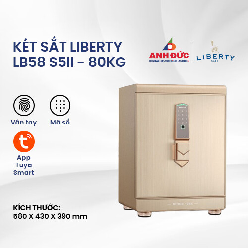 Két sắt thông minh Liberty LB58 S5II - 80kg | Gold