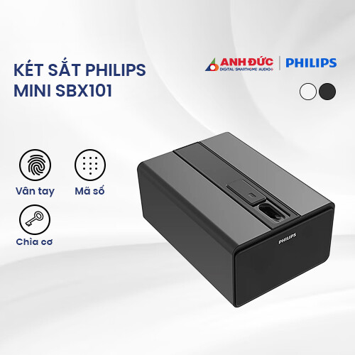 Két sắt Philips mini SBX101 | Black