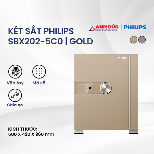 Két sắt Philips SBX202-5C0 | Gold