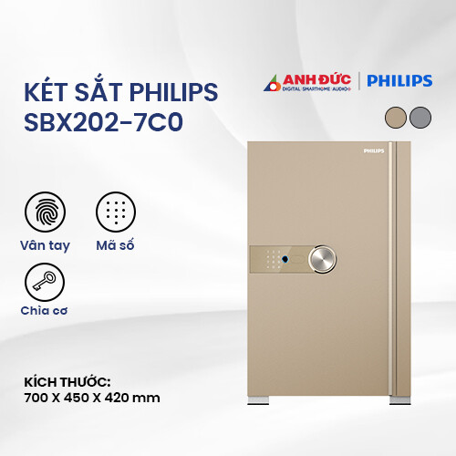 Két sắt Philips SBX202-7C0| Gold