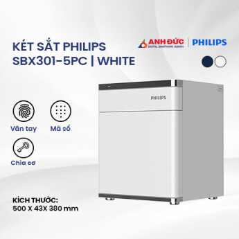 Két sắt Philips SBX301-5PC | White