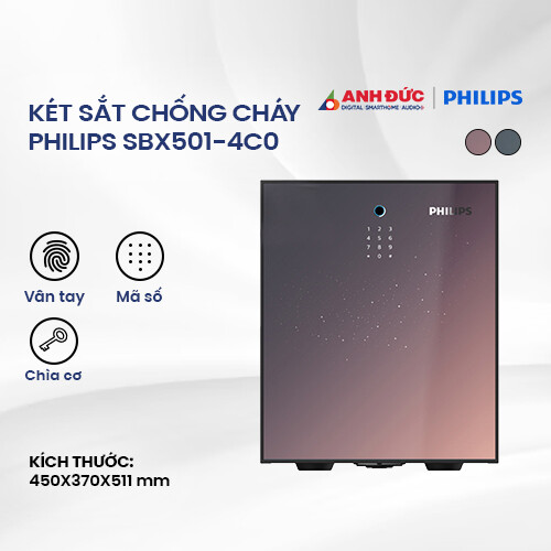 Két sắt chống cháy Philips SBX501-4C0 | Purple Galaxy
