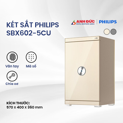 Két sắt Philips SBX602-5CU | Gold