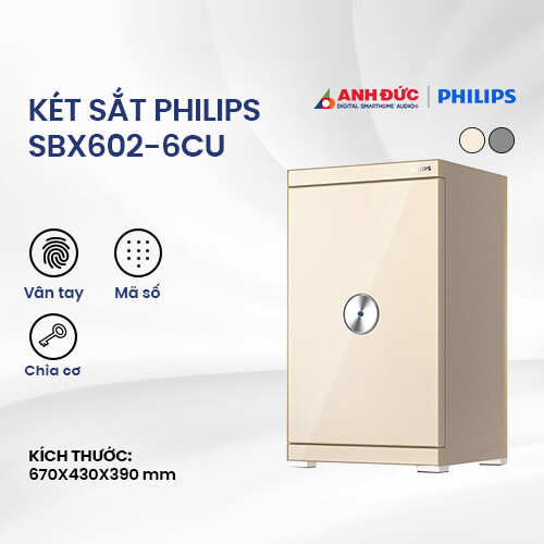 Két sắt Philips SBX602-6CU | Gold