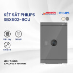 Két sắt Philips SBX602-8CU | Gray