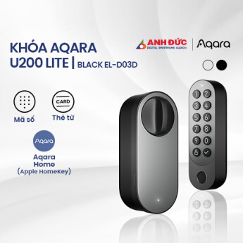 Khóa cửa thông minh Aqara U200 Lite | Black EL-D03D (Quốc tế)