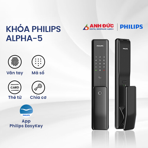 Khóa Philips Alpha-5 | Black