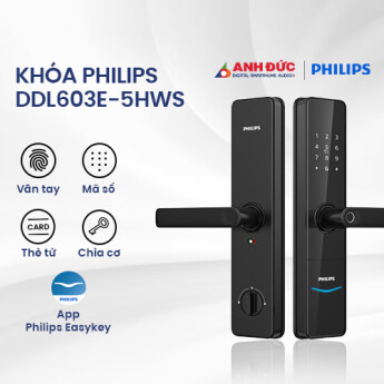 Khóa Philips DDL603E-5HWS