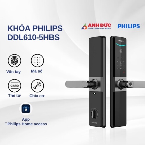Khóa Philips DDL610-5HBS