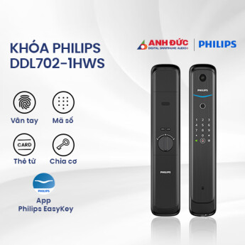 Khóa Philips DDL702-1HWS | Black