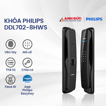 Khóa Philips DDL702-8HWS | Black