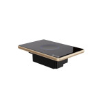 Công tắc chiết áp Lumi vuông kính lõm viền bo cong champagne LM-S1D-CB/CC/VD | Black