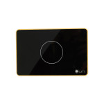 Công tắc chiết áp Lumi chữ nhật ngang kính phẳng viền thẳng champagne LM-S1D/ND | Black