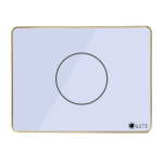 Công tắc công suất cao 1 nút (2 chế độ) Lumi vuông kính phẳng viền bo cong champagne LM-S1HB-Fy/CC/VT | White