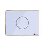 Công tắc 1 nút Lumi chữ nhật ngang kính phẳng viền thẳng champagne LM-S1N/NT | White