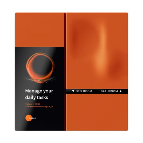 Công tắc cơ Orvibo Mixswitch Defy điều khiển 3 thiết bị + Màn hình DV10 | Orange