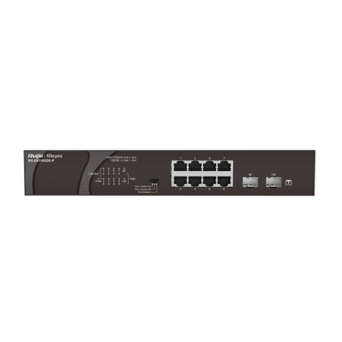 Switch Ruijie Reyee 8 cổng 10/100/1000 BASE-T PoE/PoE+ RG-ES110GDS-P