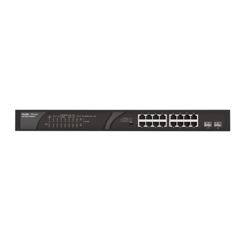 Switch Ruijie Reyee 16 cổng 10/100/1000 BASE-T PoE/PoE+ RG-ES118GS-P