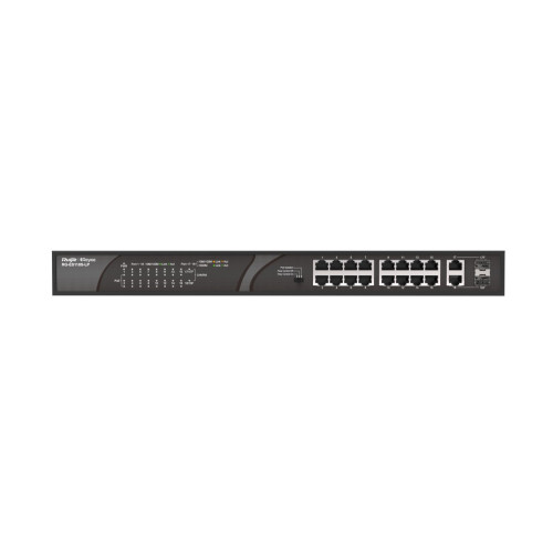 Switch Ruijie Reyee 16 cổng 10/100 BASE-T PoE/PoE+ RG-ES118S-LP